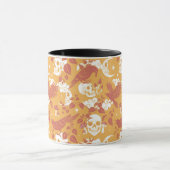 Rustikale Halloween-Muster Kaffeemaschine Tasse (Zentrum)
