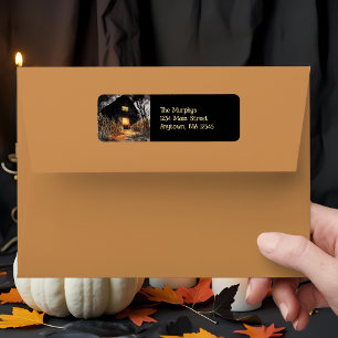 Rustikale Halloween-Rücksendeadresse