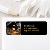 Rustikale Halloween-Rücksendeadresse (Insitu)