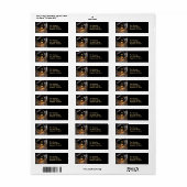 Rustikale Halloween-Rücksendeadresse (Vorne)