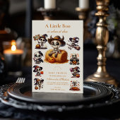 Rustikale Halloween Skeleton Babydusche Einladung