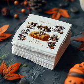 Rustikale Halloween Skeleton Babydusche Serviette