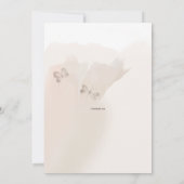 Rustikale Hand bemalt Blütensympathie-Karte Einladung (Rückseite)