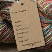 Rustikale Handarbeit in Ihrem Staat Logo hinzufüge Geschenkanhänger