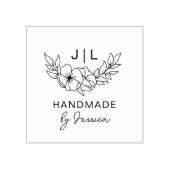 Rustikale, handgefertigte Individuelle Namen Gummistempel (Prägung)