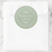 Rustikale, handgefertigte Lavendelseife Laurel Gre Runder Aufkleber (Tasche)