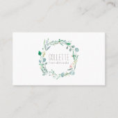 Rustikale, handgemachte Vegetation Visitenkarte (Vorderseite)