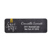 Rustikale handgeschriebene Save the Date-Skriptadr (Vorne)