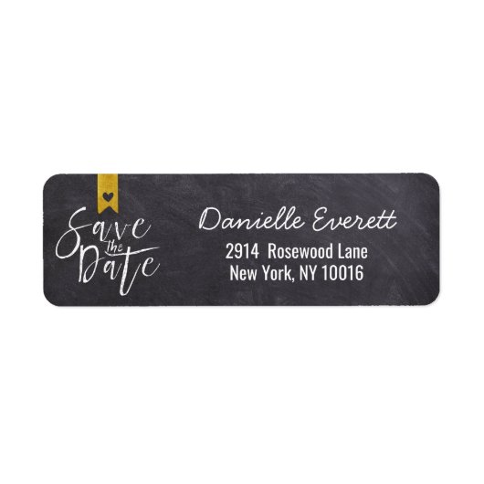 Rustikale handgeschriebene Save the Date-Skriptadr (Vorne)