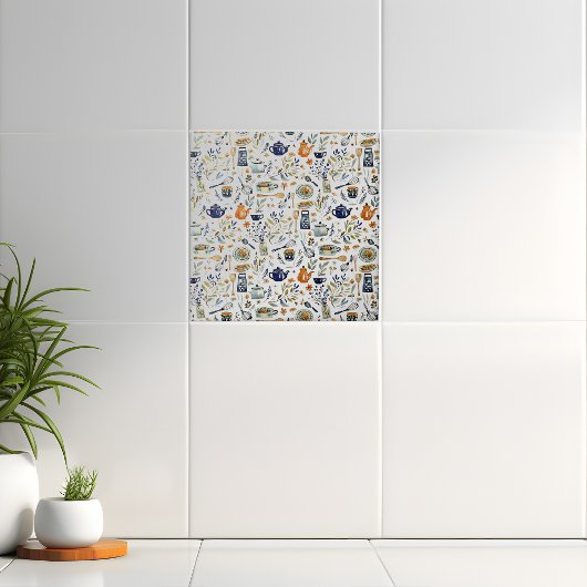 Rustikale, handgestrichene Küche Fliese