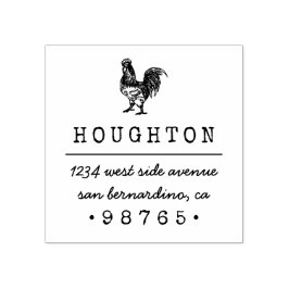 Rustikale handgezeichnet Roster-Rücksendeadresse Gummistempel