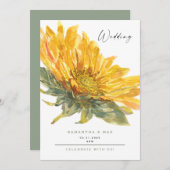 Rustikale Händlerblütenhochzeit Einladung (Vorne/Hinten)