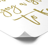 Rustikale Handschrift finden Sie Ihr Seat Wedding- Poster (Ecke)