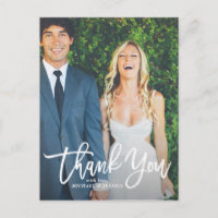 Rustikale Handschrift Foto Hochzeit Danke