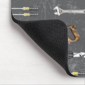 Rustikale Handwerkerwerkzeuge Mousepad (Ecke)