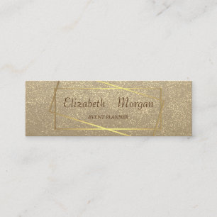 Rustikale Handwerkskunst, Gold Konfetti , Rahmen Mini Visitenkarte