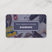 Rustikale Handyman Services Visitenkarte (Vorderseite)