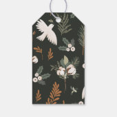 Rustikale Happy Holidays Geschenktasten Geschenkanhänger (Rückseite)