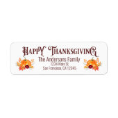 Rustikale Happy-Thanksgiving-Herbstkürbis (Vorne)