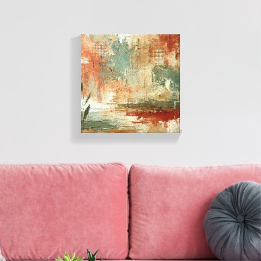 Rustikale Harmonie Leinwanddruck (Insitu (Wohnzimmer))