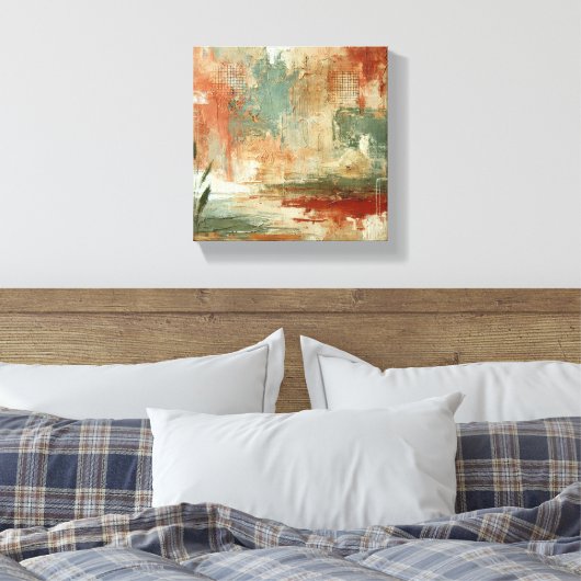 Rustikale Harmonie Leinwanddruck (Insitu (Schlafzimmer))