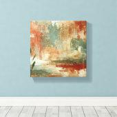 Rustikale Harmonie Leinwanddruck (Insitu (Holzboden))