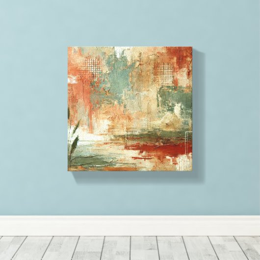 Rustikale Harmonie Leinwanddruck (Insitu (Holzboden))