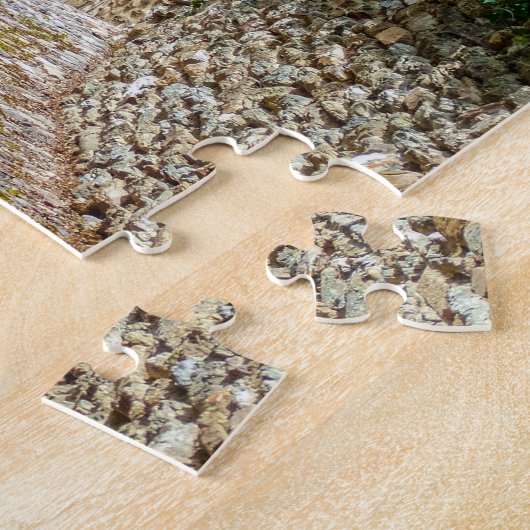 Rustikale Häuser Gebäude Belcastel Frankreich Reis Puzzle (Seite)