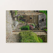 Rustikale Häuser Gebäude Belcastel Frankreich Reis Puzzle (Horizontal)