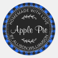 Rustikale hausgemachte Apple Pie Blue Black Karier