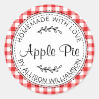 Rustikale hausgemachte Backwaren Apple Pie Red Kar