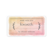 Rustikale hausgemachte Backwaren Jam Can Orange Pi Adressaufkleber (Vorne)