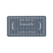 Rustikale, hausgemachte Backwaren Jam Canning Dark Adressaufkleber (Vorne)