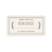 Rustikale, hausgemachte Backwaren Jam Canning Ivor Adressaufkleber (Vorne)