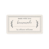 Rustikale, hausgemachte Backwaren Jam Canning Ivor Adressaufkleber (Vorne)