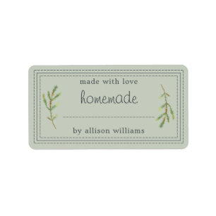 Rustikale, hausgemachte Backwaren Marmelade kann p Adressaufkleber