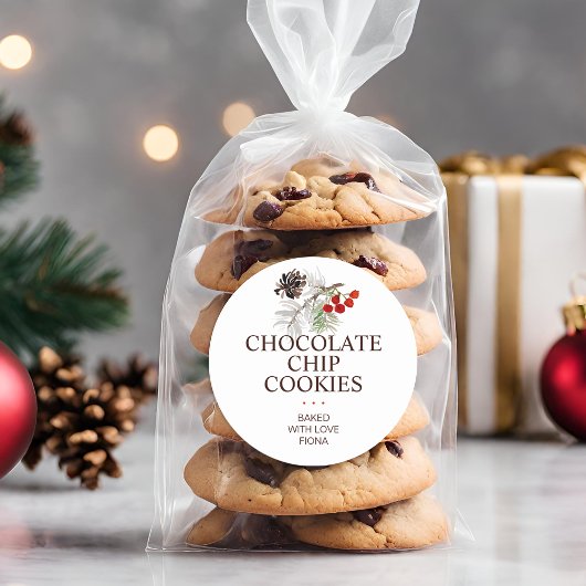 Rustikale, hausgemachte Backwaren Runder Aufkleber