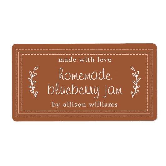 Rustikale hausgemachte Blueberry Jam Canning Terra (Vorne)