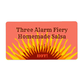 Rustikale, hausgemachte Drei-Alarm-Hot-Salsa-Marke