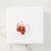 Rustikale, hausgemachte Erdbeere Jam Packaging Han Geschenkanhänger (Beispiel)