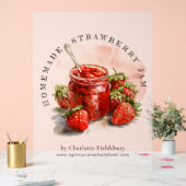 Rustikale, hausgemachte Erdbeeren Bauern Markt Acrylschild (Hochzeit)