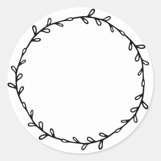 Rustikale hausgemachte Jam Canning Schwarz-weiß sc Runder Aufkleber (Vorderseite)