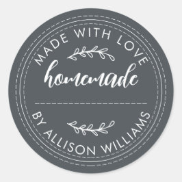 Rustikale, hausgemachte Konfitüre aus Backwaren ka Runder Aufkleber