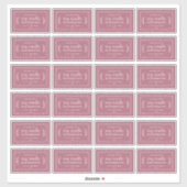 Rustikale, hausgemachte Sojakandle Labels 24x Cass (Blatt)