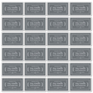 Rustikale, hausgemachte Sojakandle-Labels 24x Off- Aufkleber