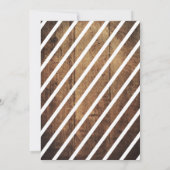 Rustikale, hausgemachte Tanzeinladung Einladung (Rückseite)