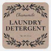 Rustikale, hausgemachte Wäschetrockner Quadratischer Aufkleber (Vorderseite)