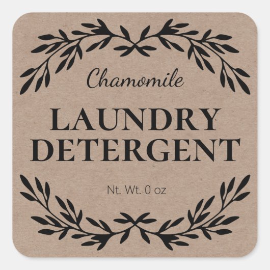 Rustikale, hausgemachte Wäschetrockner Quadratischer Aufkleber (Vorderseite)