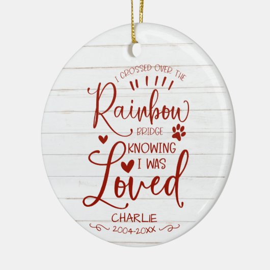 Rustikale Hauskatze oder Haustier-Gedenkstätte Keramik Ornament (Links)