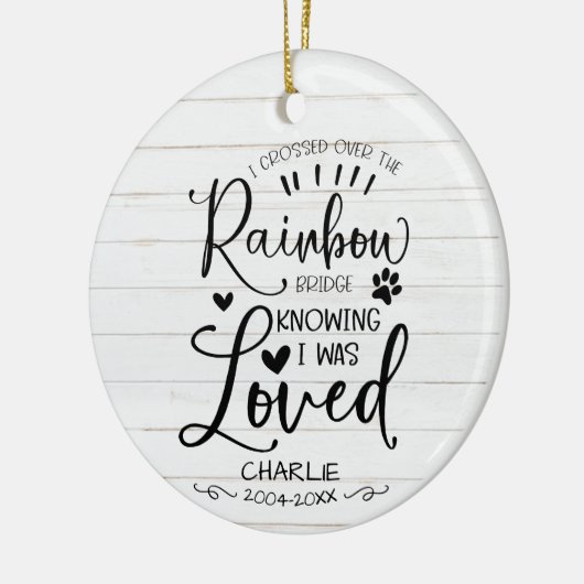 Rustikale Hauskatze oder Haustier-Gedenkstätte Keramik Ornament (Links)